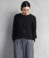 FMFAD27230 MICHEL KLEIN(ミッシェルクラン) フェザーヤーンラメプルオーバー ベージュ