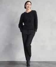 FMFAD27230 MICHEL KLEIN(ミッシェルクラン) フェザーヤーンラメプルオーバー ベージュ