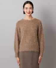 FMFAD27230 MICHEL KLEIN(ミッシェルクラン) フェザーヤーンラメプルオーバー ベージュ