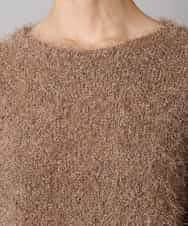 FMFAD27230 MICHEL KLEIN(ミッシェルクラン) フェザーヤーンラメプルオーバー ベージュ