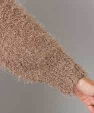 FMFAD27230 MICHEL KLEIN(ミッシェルクラン) フェザーヤーンラメプルオーバー ベージュ