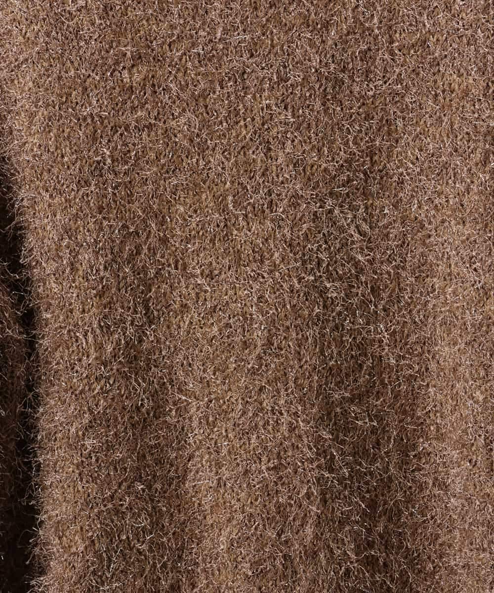 FMFAD27230 MICHEL KLEIN(ミッシェルクラン) フェザーヤーンラメプルオーバー ベージュ