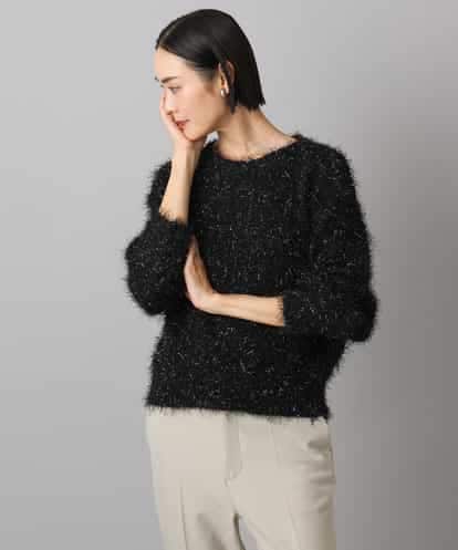 FMFAD27230 MICHEL KLEIN フェザーヤーンラメプルオーバー