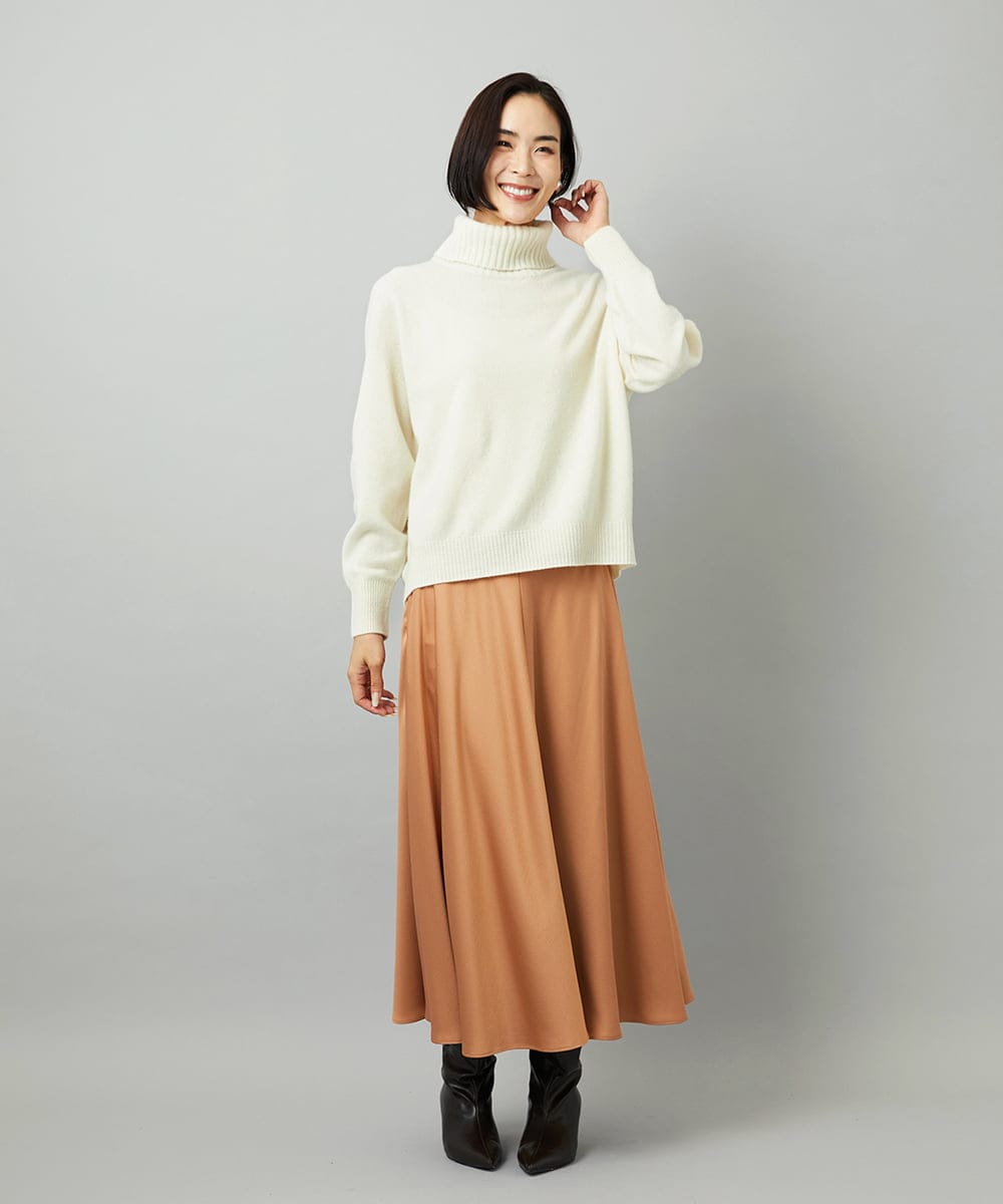 FMFAD28230 MICHEL KLEIN(ミッシェルクラン) [定番人気]ハイネックニット ブルー