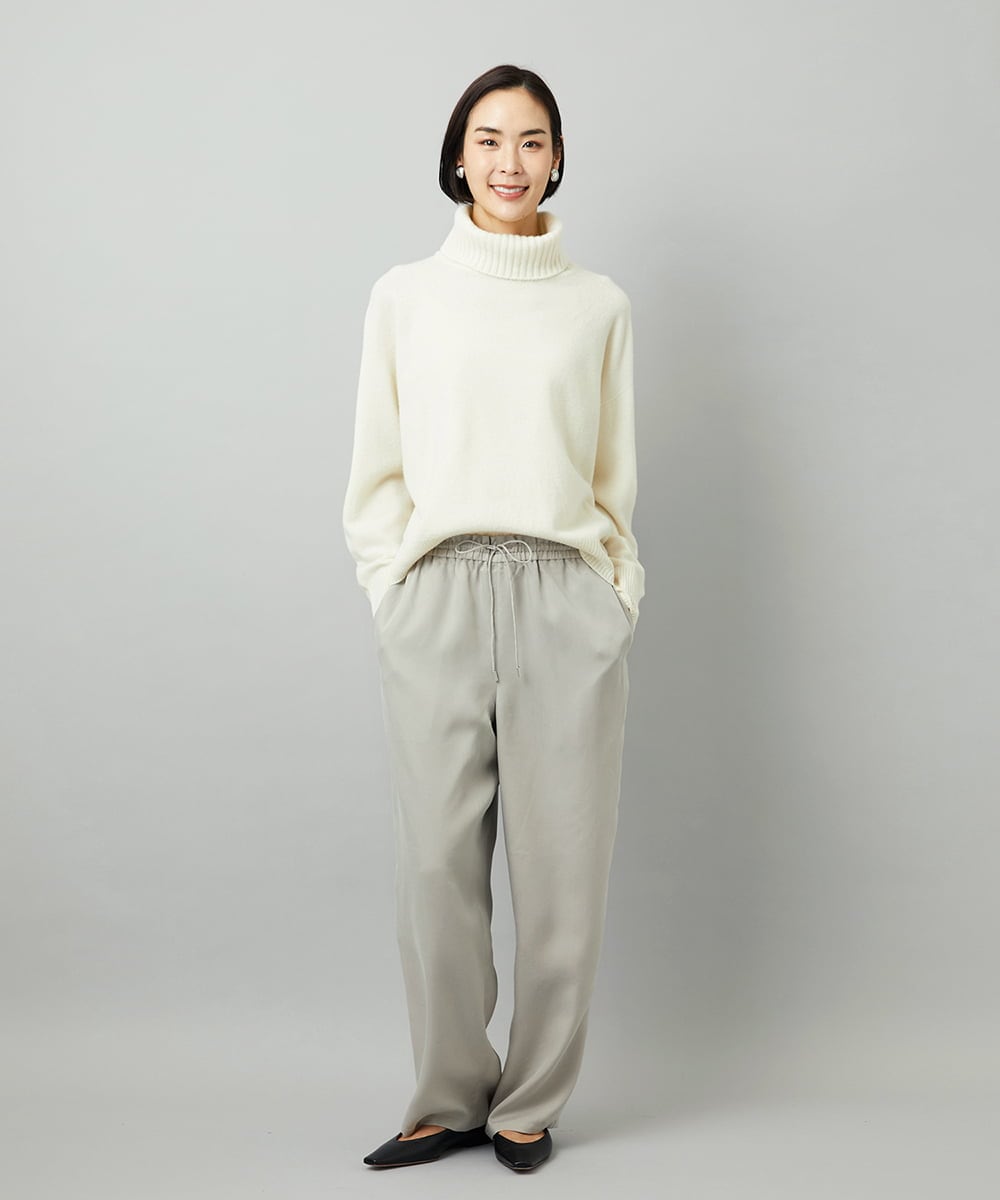 FMFAD28230 MICHEL KLEIN(ミッシェルクラン) [定番人気]ハイネックニット ブルー