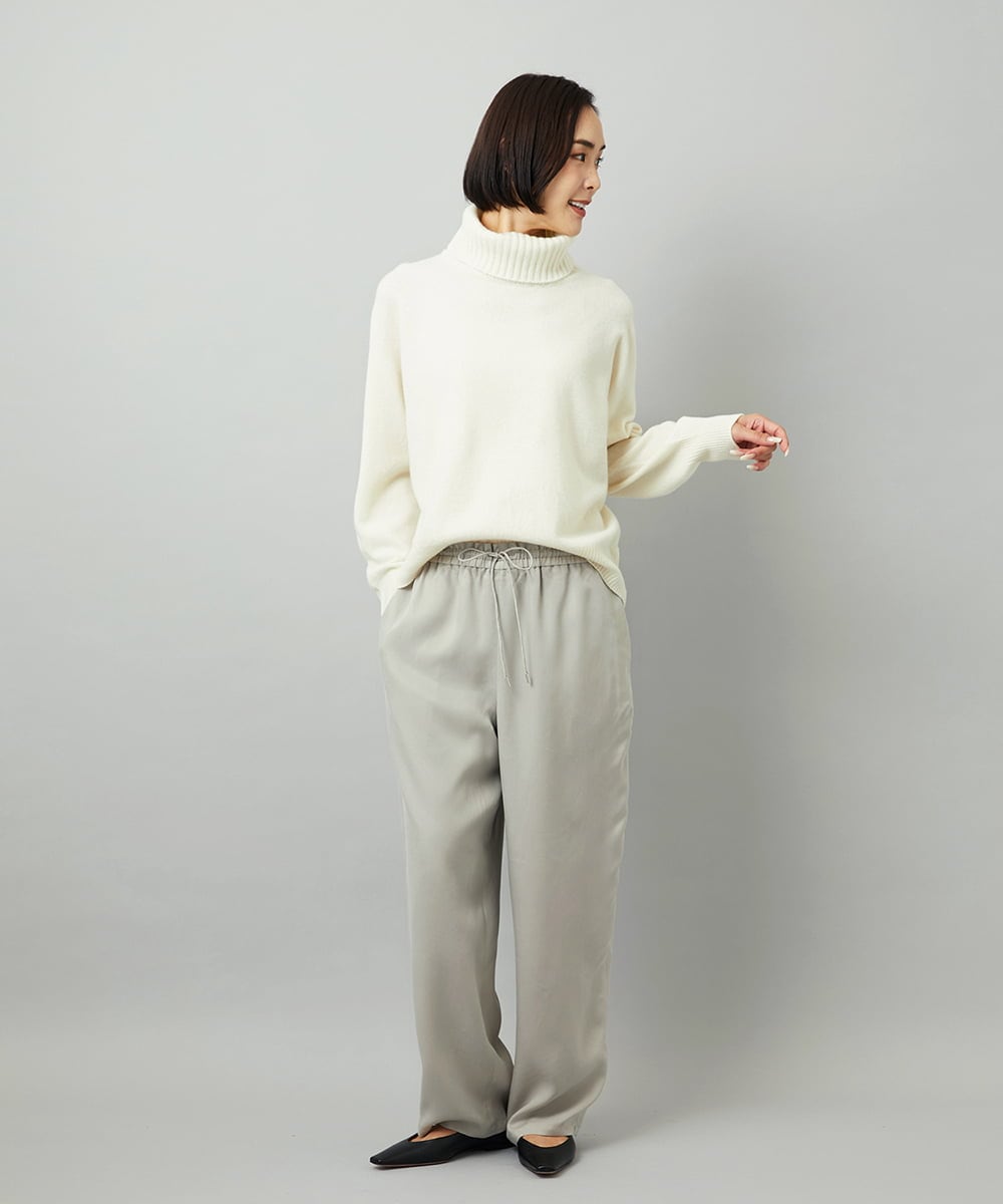 FMFAD28230 MICHEL KLEIN(ミッシェルクラン) [定番人気]ハイネックニット ブルー