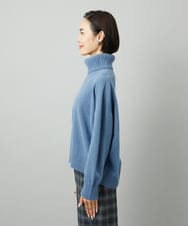 FMFAD28230 MICHEL KLEIN(ミッシェルクラン) [定番人気]ハイネックニット ブルー
