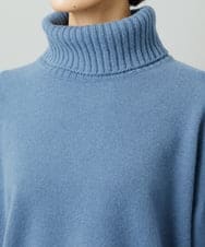 FMFAD28230 MICHEL KLEIN(ミッシェルクラン) [定番人気]ハイネックニット ブルー