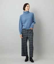 FMFAD28230 MICHEL KLEIN(ミッシェルクラン) [定番人気]ハイネックニット ブルー