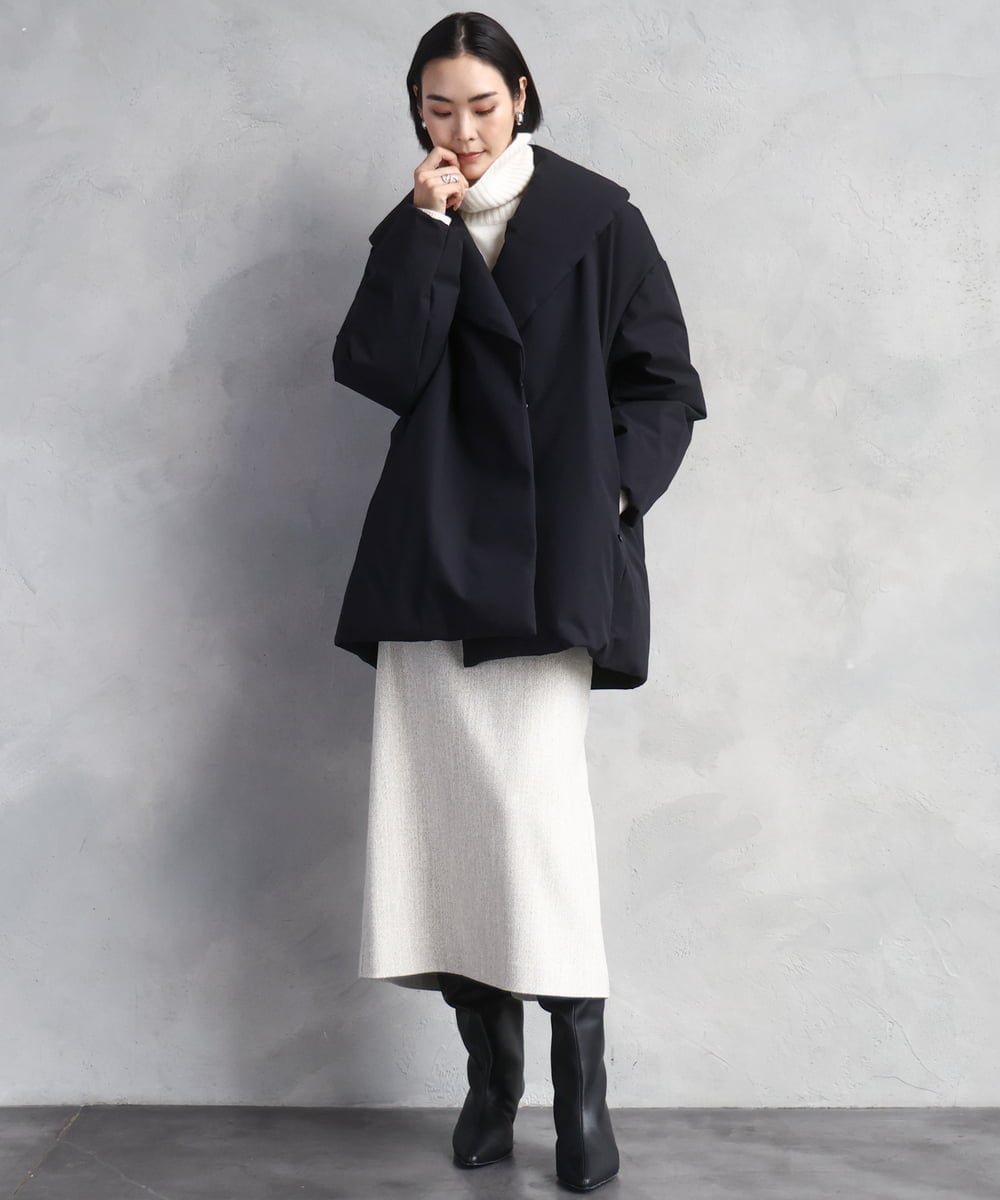 FMFAD28230 MICHEL KLEIN(ミッシェルクラン) [定番人気]ハイネックニット ブルー