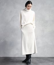 FMFAD28230 MICHEL KLEIN(ミッシェルクラン) [定番人気]ハイネックニット ブルー