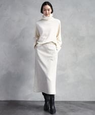 FMFAD28230 MICHEL KLEIN(ミッシェルクラン) [定番人気]ハイネックニット ブルー