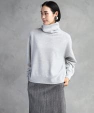 FMFAD28230 MICHEL KLEIN(ミッシェルクラン) [定番人気]ハイネックニット ブルー
