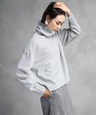 FMFAD28230 MICHEL KLEIN(ミッシェルクラン) [定番人気]ハイネックニット ブルー