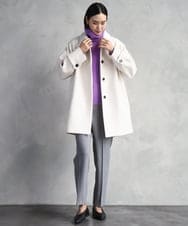 FMFAD28230 MICHEL KLEIN(ミッシェルクラン) [定番人気]ハイネックニット ブルー