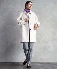 FMFAD28230 MICHEL KLEIN(ミッシェルクラン) [定番人気]ハイネックニット ブルー