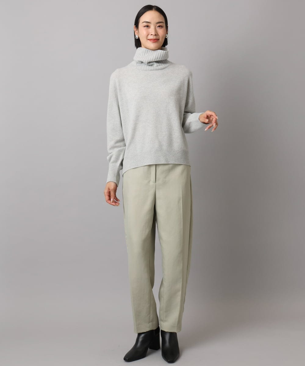 FMFAD28230 MICHEL KLEIN(ミッシェルクラン) [定番人気]ハイネックニット ブルー