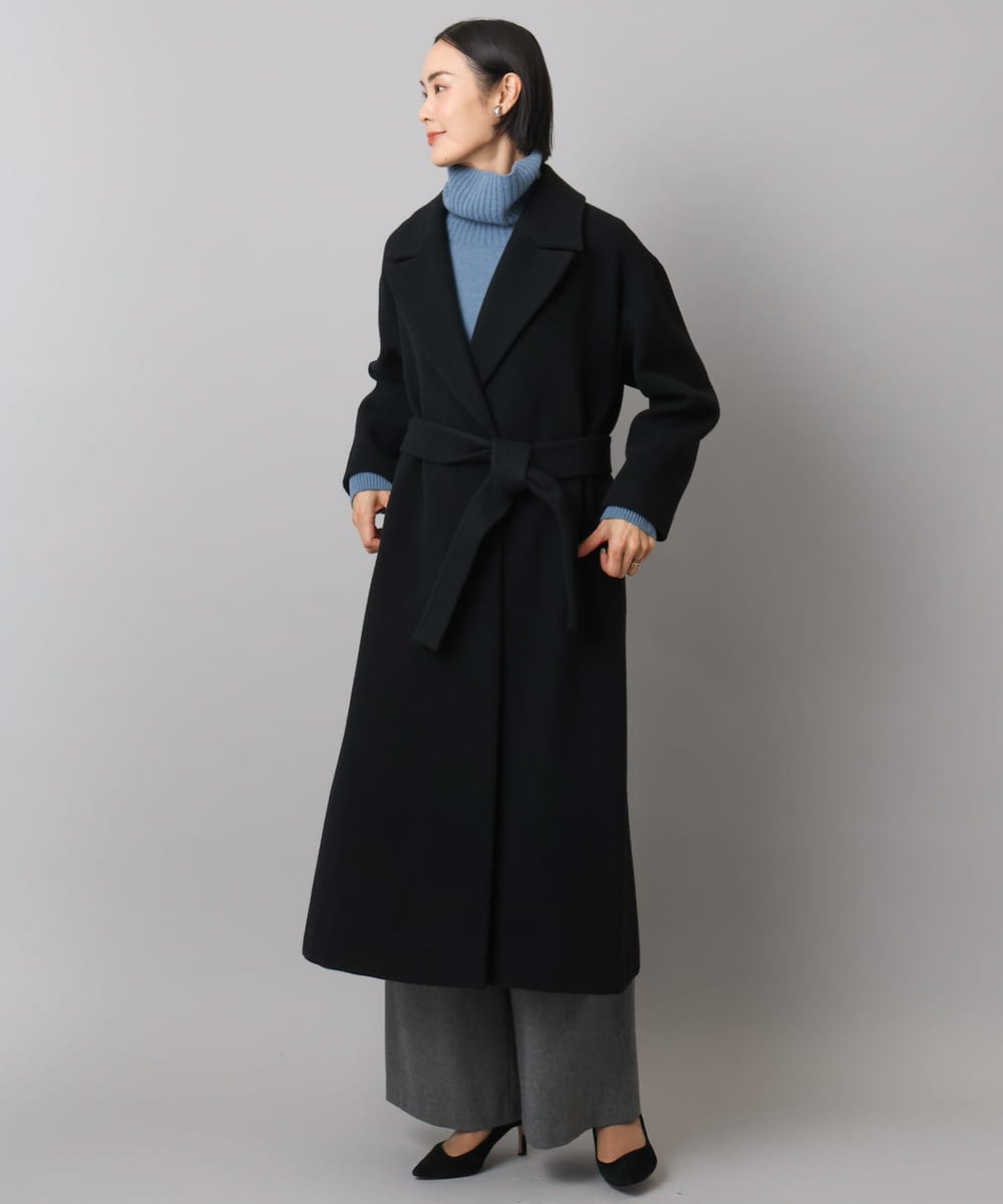 FMFAD28230 MICHEL KLEIN(ミッシェルクラン) [定番人気]ハイネックニット ブルー