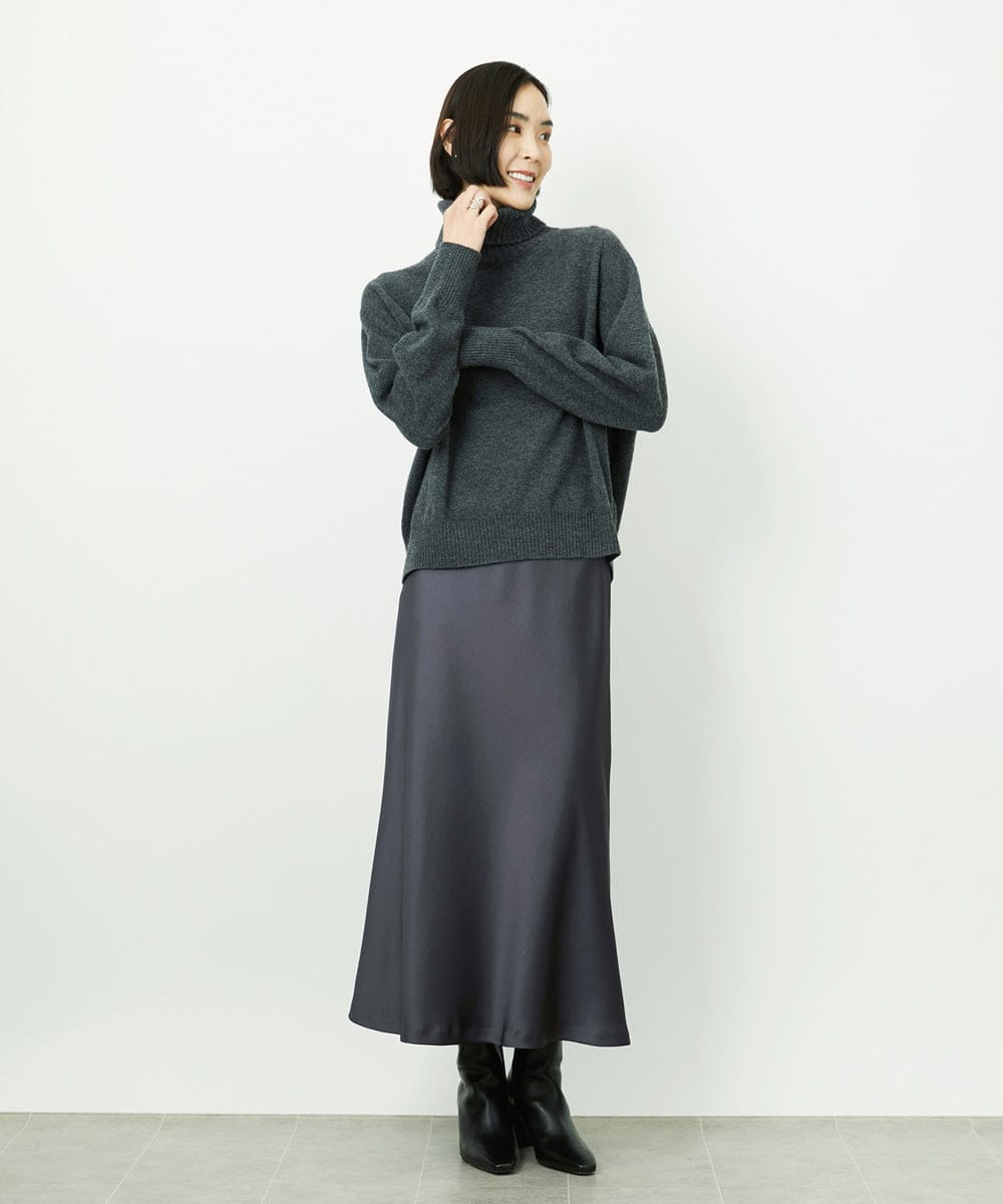 FMFAD28230 MICHEL KLEIN(ミッシェルクラン) ﾆｯﾄ ブルー