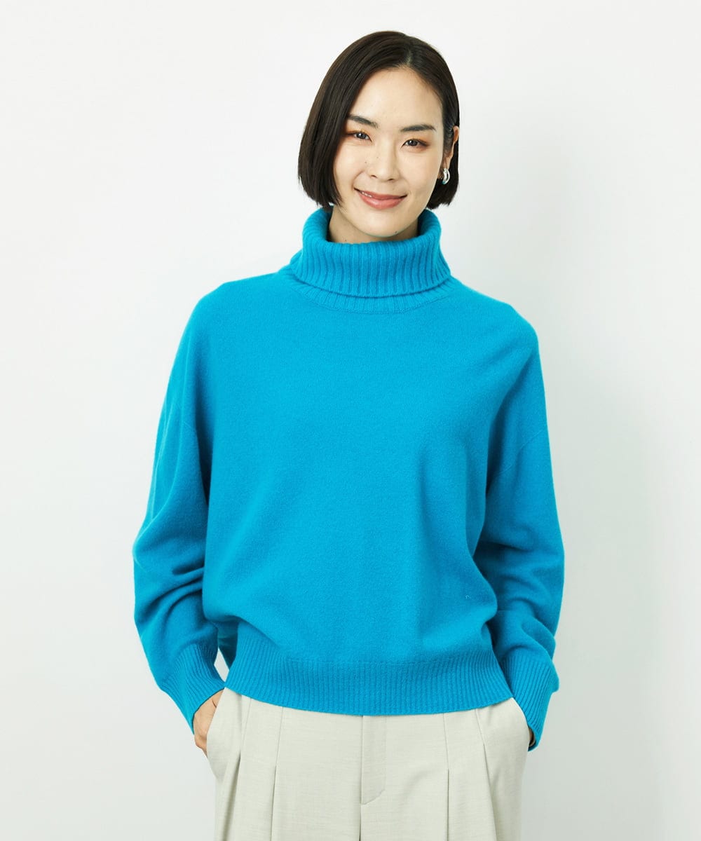 FMFAD28230 MICHEL KLEIN(ミッシェルクラン) ﾆｯﾄ ブルー