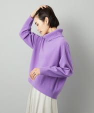 FMFAD28230 MICHEL KLEIN(ミッシェルクラン) [定番人気]ハイネックニット パープル