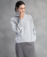 FMFAD28230 MICHEL KLEIN(ミッシェルクラン) [定番人気]ハイネックニット ライトグレー