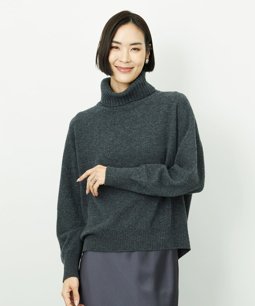 FMFAD28230 MICHEL KLEIN(ミッシェルクラン) ﾆｯﾄ ダークグレー