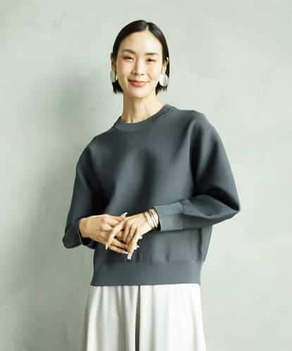FMFAD29210 MICHEL KLEIN スウェットライクニットプルオーバー