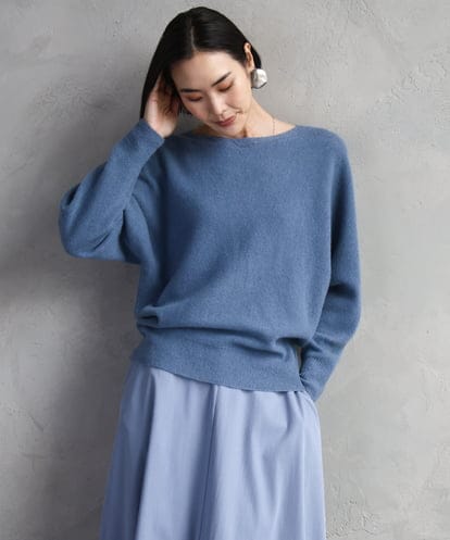 FMFAD40190 MICHEL KLEIN [定番人気]ホールガーメント(R)ドルマンスリーブニット