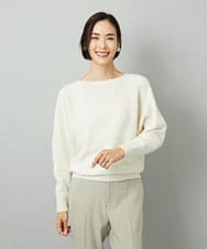 FMFAD40190 MICHEL KLEIN(ミッシェルクラン) [定番人気]ホールガーメント(R)ドルマンスリーブニット パープル