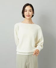 FMFAD40190 MICHEL KLEIN(ミッシェルクラン) [定番人気]ホールガーメント(R)ドルマンスリーブニット パープル