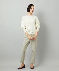 FMFAD40190 MICHEL KLEIN(ミッシェルクラン) [定番人気]ホールガーメント(R)ドルマンスリーブニット パープル