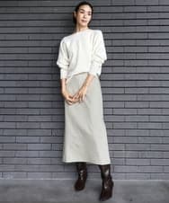 FMFAD40190 MICHEL KLEIN(ミッシェルクラン) [定番人気]ホールガーメント(R)ドルマンスリーブニット パープル