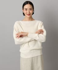 FMFAD40190 MICHEL KLEIN(ミッシェルクラン) [定番人気]ホールガーメント(R)ドルマンスリーブニット パープル