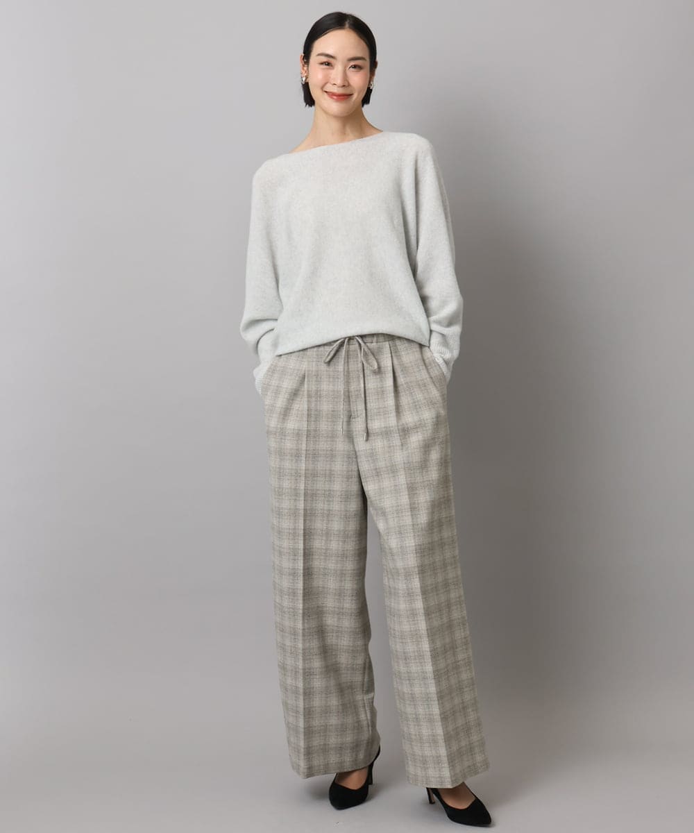 FMFAD40190 MICHEL KLEIN(ミッシェルクラン) [定番人気]ホールガーメント(R)ドルマンスリーブニット パープル