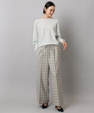 FMFAD40190 MICHEL KLEIN(ミッシェルクラン) [定番人気]ホールガーメント(R)ドルマンスリーブニット パープル