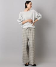 FMFAD40190 MICHEL KLEIN(ミッシェルクラン) [定番人気]ホールガーメント(R)ドルマンスリーブニット パープル