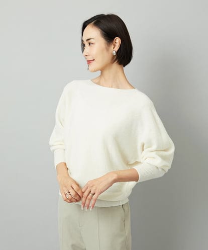 FMFAD40190 MICHEL KLEIN [定番人気]ホールガーメント(R)ドルマンスリーブニット
