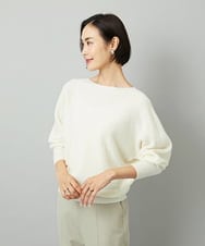 FMFAD40190 MICHEL KLEIN(ミッシェルクラン) [定番人気]ホールガーメント(R)ドルマンスリーブニット アイボリー