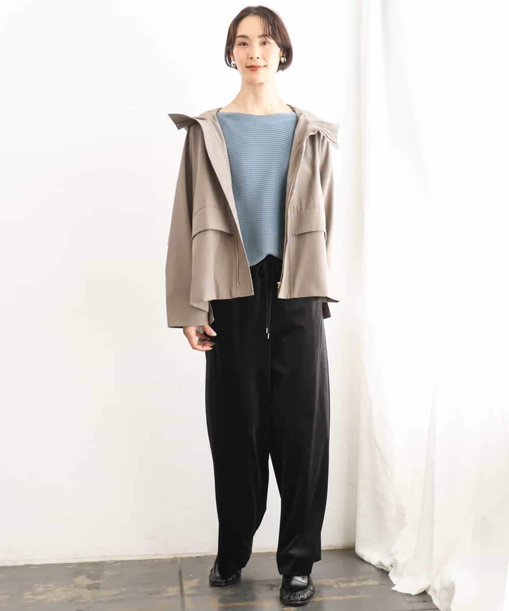 FMFAG17190 MICHEL KLEIN(ミッシェルクラン) ［定番人気］ホールガーメント(R)ドルマンスリーブニット ブルー