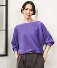 FMFAG17190 MICHEL KLEIN(ミッシェルクラン) ［定番人気］ホールガーメント(R)ドルマンスリーブニット ブルー