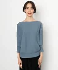 FMFAG17190 MICHEL KLEIN(ミッシェルクラン) ［定番人気］ホールガーメント(R)ドルマンスリーブニット ブルー