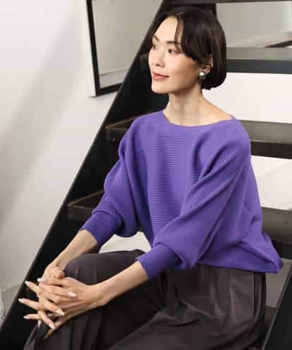 FMFAG17190 MICHEL KLEIN ［定番人気］ホールガーメント(R)ドルマンスリーブニット