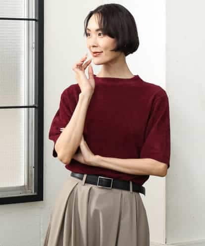 FMFAG30180 MICHEL KLEIN モール半袖プルオーバー