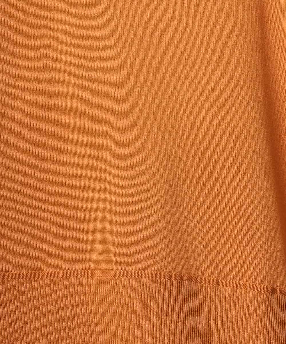 FMFAG31190 MICHEL KLEIN(ミッシェルクラン) ホールガーメント®Vネックニットプルオーバー キャメル