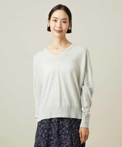 FMFAG31190 MICHEL KLEIN ホールガーメント(R)Vネックニットプルオーバー