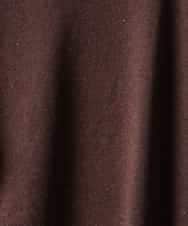 FMFAG40260 MICHEL KLEIN(ミッシェルクラン) スパンコールラメスカーフ付きニット ブラウン