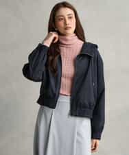 FMFAG41230 MICHEL KLEIN(ミッシェルクラン) ラメケーブルハイネックプルニット オレンジ