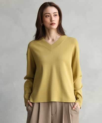 FMFAG44210 MICHEL KLEIN バイカラーVネックニット