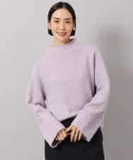 FMFAG50250 MICHEL KLEIN(ミッシェルクラン) ラメボトルネックニット ラベンダー